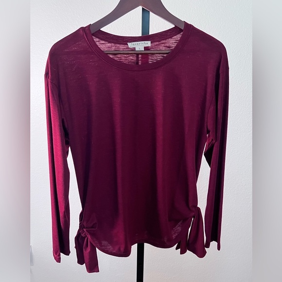 Love Riche Deep Red Blouse - Picture 1 of 4